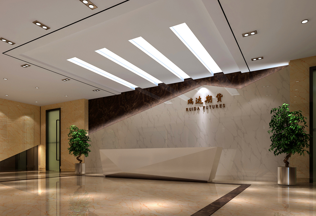 深圳辦公室裝修-前廳效果圖